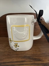 Rae Dunn Double-sided Mug- FARM GIRL- Featuring a Chicken