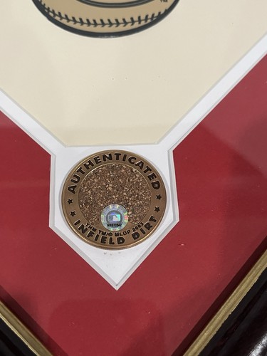 Highland Mint Cincinnati Reds Safeco Field Infield Dirt Numbered Plaque #9 - Picture 2 of 8