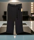 NWT Pants New Day 12 Black Pleated Straight Leg Blue Dress Trousers — photo 1