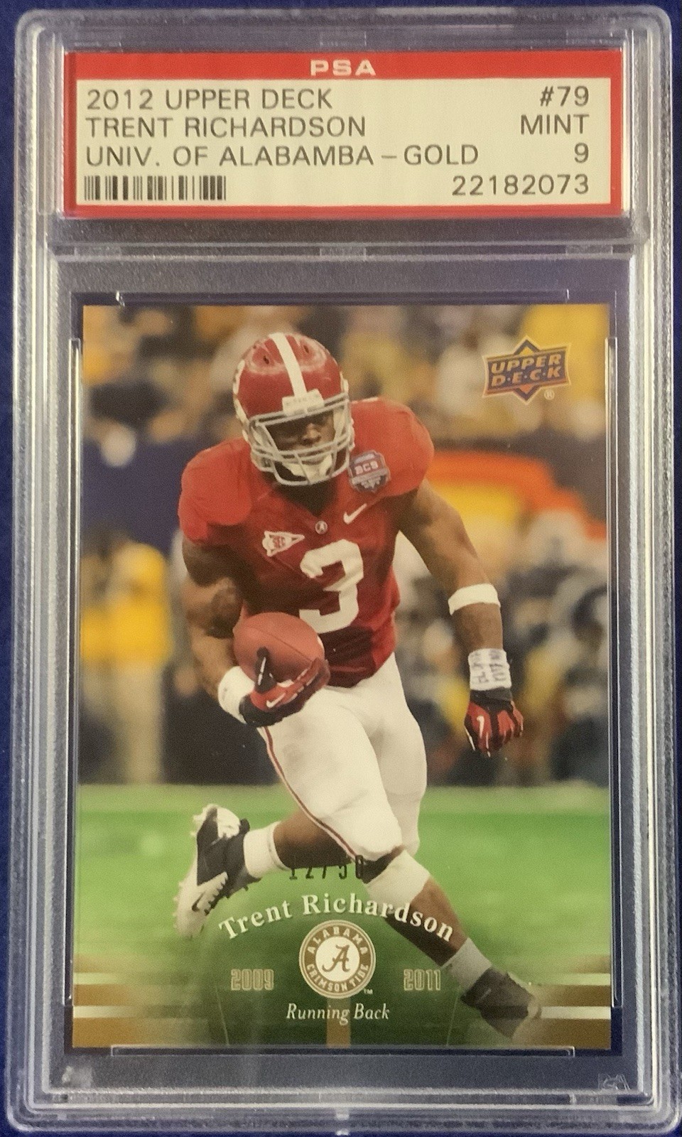 Trent Richardson Upper Deck University of Alabama #79 Gold
