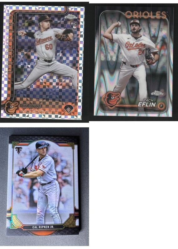 Baltimore Orioles Baseball Card 3 Card LOT