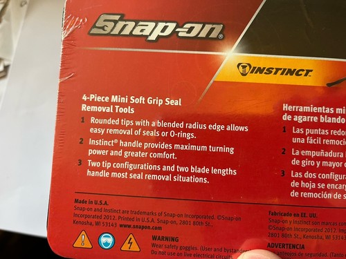 Snap On Soft Grip Dichtung Entfernung 4-teilig Neu Premium Werkzeug Set Extrem Grün - Bild 11 von 11
