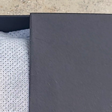 Men's Black Bifold Slim Wallet Credit Card Slots ID Window Solid Stitched