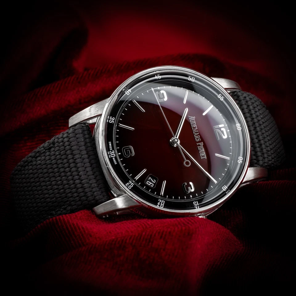 Audemars Piguet Code 11.59 Cronógrafo Automático Oro Blanco 18k Esfera Borgoña