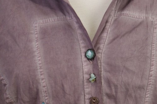 Elisa Cavaletti Purple Lagenlook Embroidered Shirt Top Size XL - Picture 8 of 22