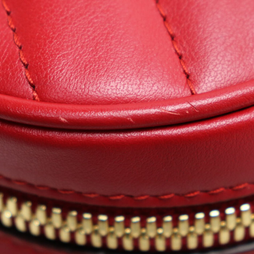 Gucci Interlocking G Heart Quilted Shoulder Bag Red 751628