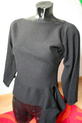 Sisley - schwarz Pullover langarm Shirt Top (Basic) Gr. S