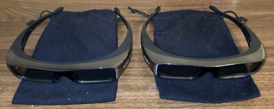 PAIR of WORKING SONY 3D Active Glasses TDG-BR100 For Bravia TV No Batteries Inc.