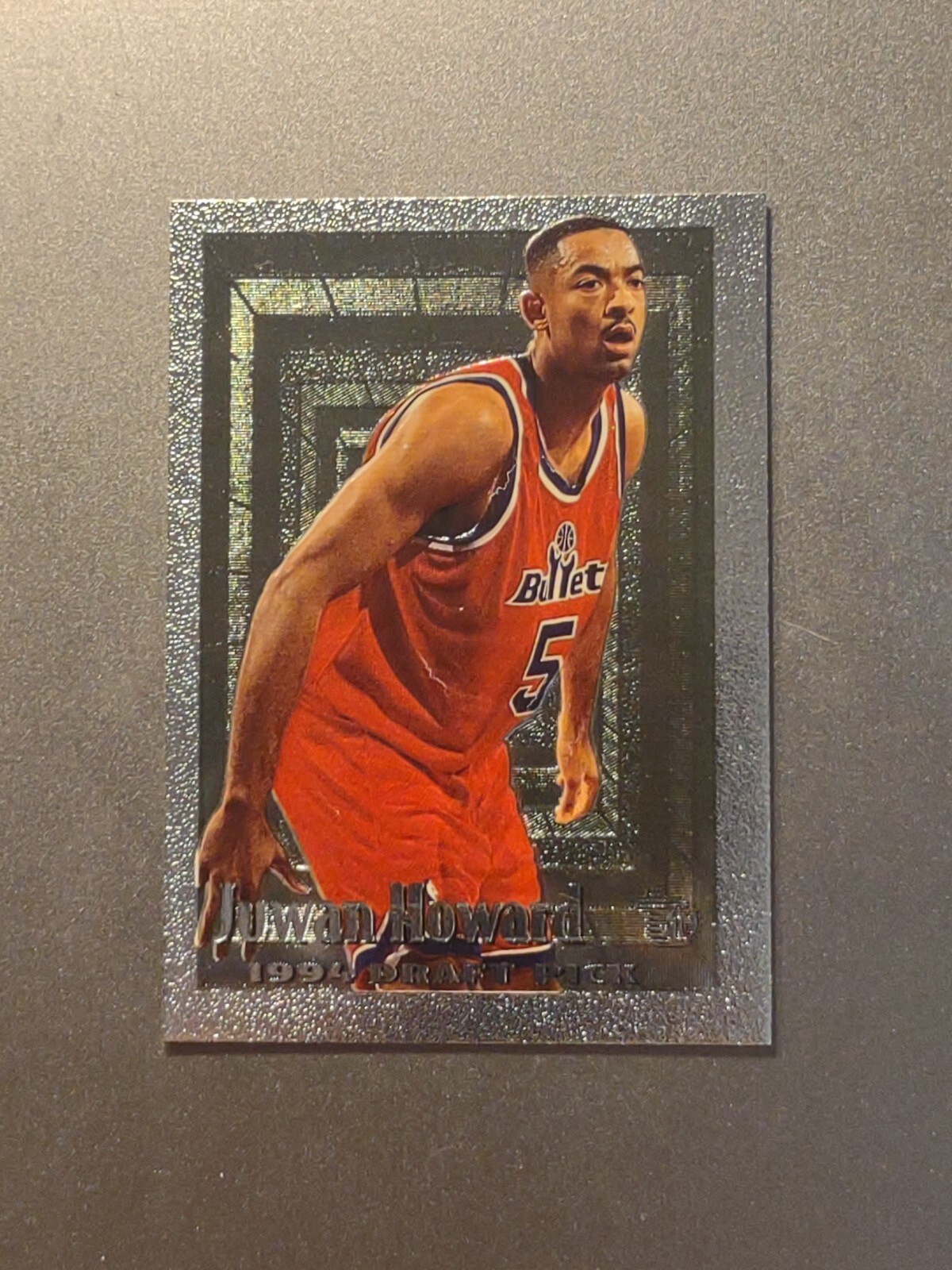 1995 Topps Juwan Howard #105 1994 Draft Pick Silver Foil Rookie NBA Card