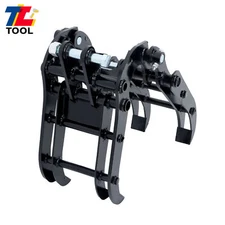 0.8 T -1.5 T Mini Excavator Attachment Grapple Wide Opening Grabber Attachment