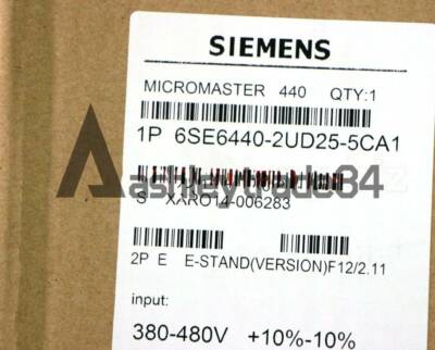 New 1Pcs 6SE6 440-2UD25-5CA1 Siemens 6SE6440-2UD25-5CA1 inverter