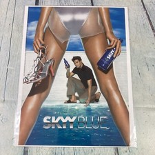 Sexy Lady Hot Body Skyy 2002 vodka azul de colección anuncio impreso/póster pinup página de revista