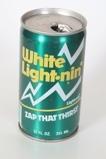 White Light-nin Soda can - Zap That Thirst!