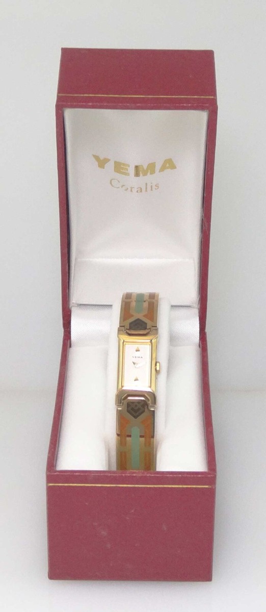 YEMA Paris YM 302 Women's 3-3/4 Ligne Quartz Bangle Watch *New