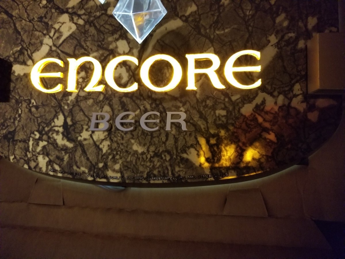 ENCORE BEER ビール ビンテージ ライトサイン Vintage Lighted Encore Beer Sign Very Rare NOS Still In