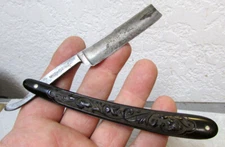 vintage jack knife ben union stock yards straight razor, Germany, nice decor