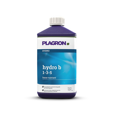 Hydro B Base Nutrient for Hydroponic Grow & Flowering Cycles 1 Liter by Plagron