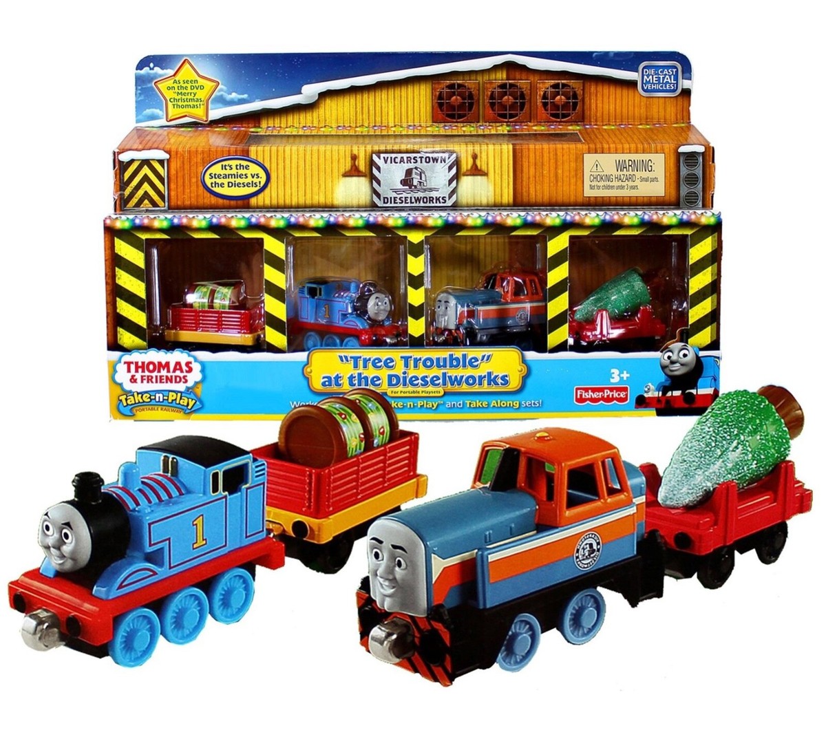 Thomas Friends TREE TROUBLE DIESELWORKS Take-n-Play Portable