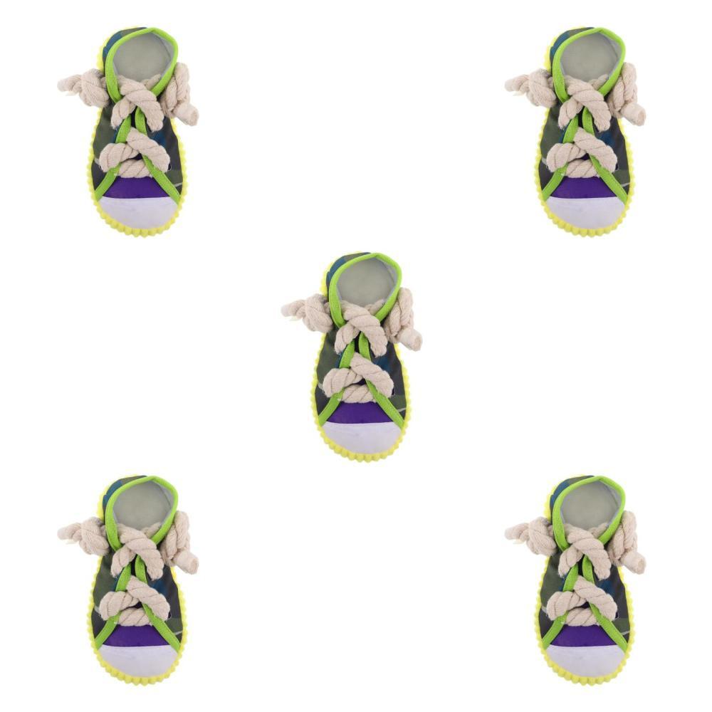 APL Set 5 Giocattoli Suonici Per Animali Domestici Pantofole Giocattolo per Cani Caus