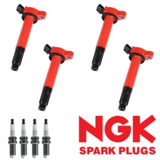 4x Energy Ignition Coil & 4x NGK Platinum Spark Plug fit Toyota RAV4 2.5L UF487