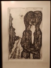 Hilmar Friedrich,Am Meer , Radierung, 1965, handsigniert und datiert