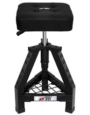 Pneumatic 360 Degree Swivel Stool, Mechanics Rolling Creeper Seat, Heavy Duty