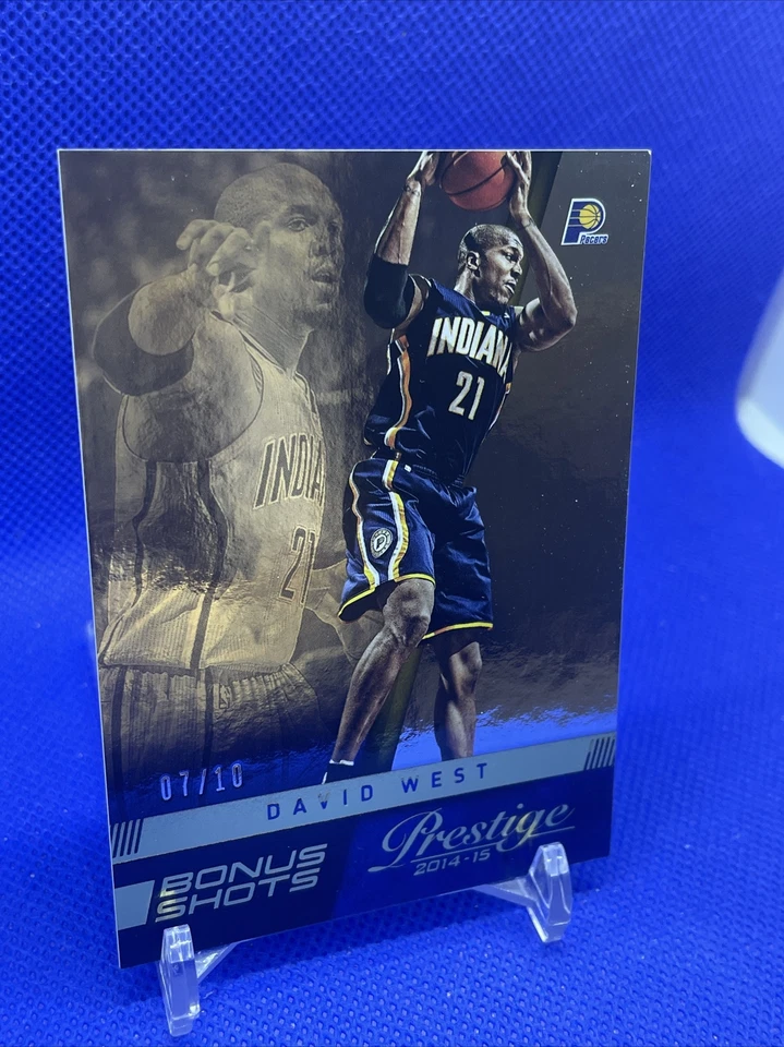 2014-15 Panini Prestige Plus David West Parallel Bonus Shots Gold/10 Pacers SP Foto 3 de 4
