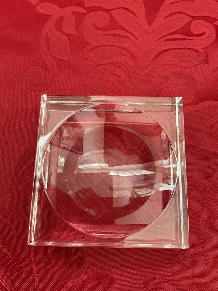 NEW FLAWLESS Square BACCARAT France Crystal SALT DIP BUTTER PAT CAVIAR BOWL DISH - Image 3 of 4