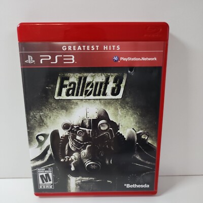 Fallout 3 - Playstation 3 PS3 - Complete CIB Greatest Hits Cleaned &Tested