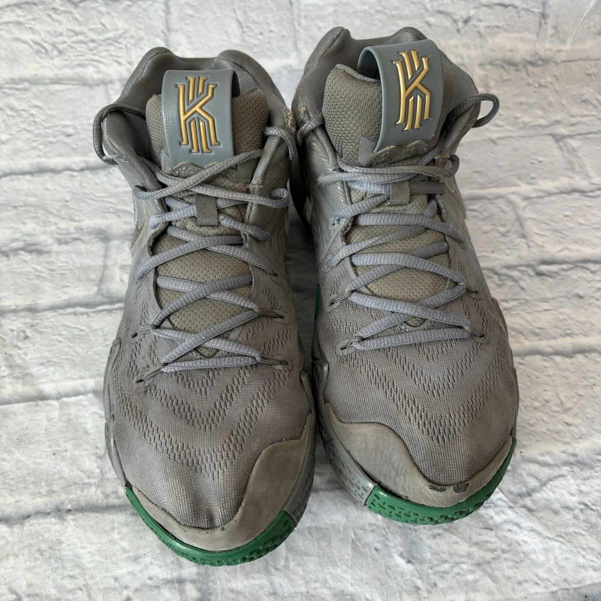 Nike Kyrie 4 City Guardians Grey Green Gold Celtics Mens  display picture 3