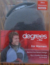 Degrees by 180s Gray Behind Head Design Fleece Ear Warmers NWT Very Nice