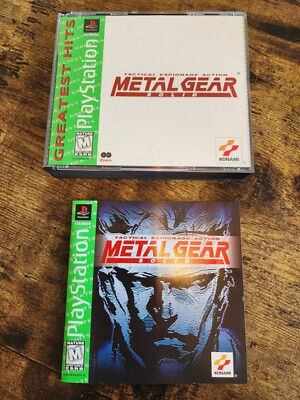 Metal Gear Solid (Playstation 1, PS 1, 1999) Complete in Box, CDs, Manual  CIB