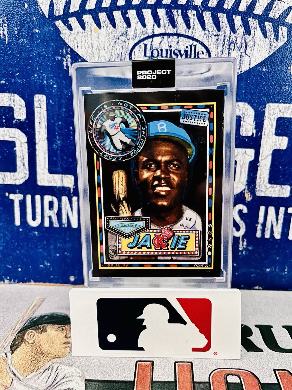 2020 Topps Project 2020 - 1952 Topps Efdot #114 Jackie Robinson Brooklyn Dodgers