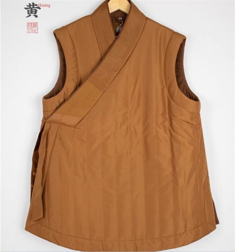 Cappotto gilet buddista monaco kung fu velluto Shaolin - Foto 7 di 15
