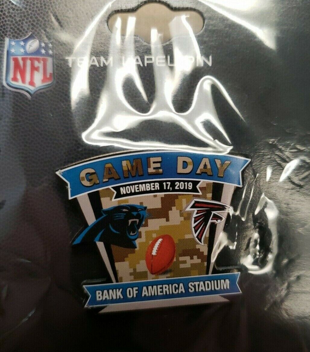 2019  Atlanta Falcons Vs Carolina Panthers 11/17/19 Game Day Pin 