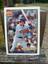 1991 Topps Baseball Card Milwaukee Brewers Jim Gantner
