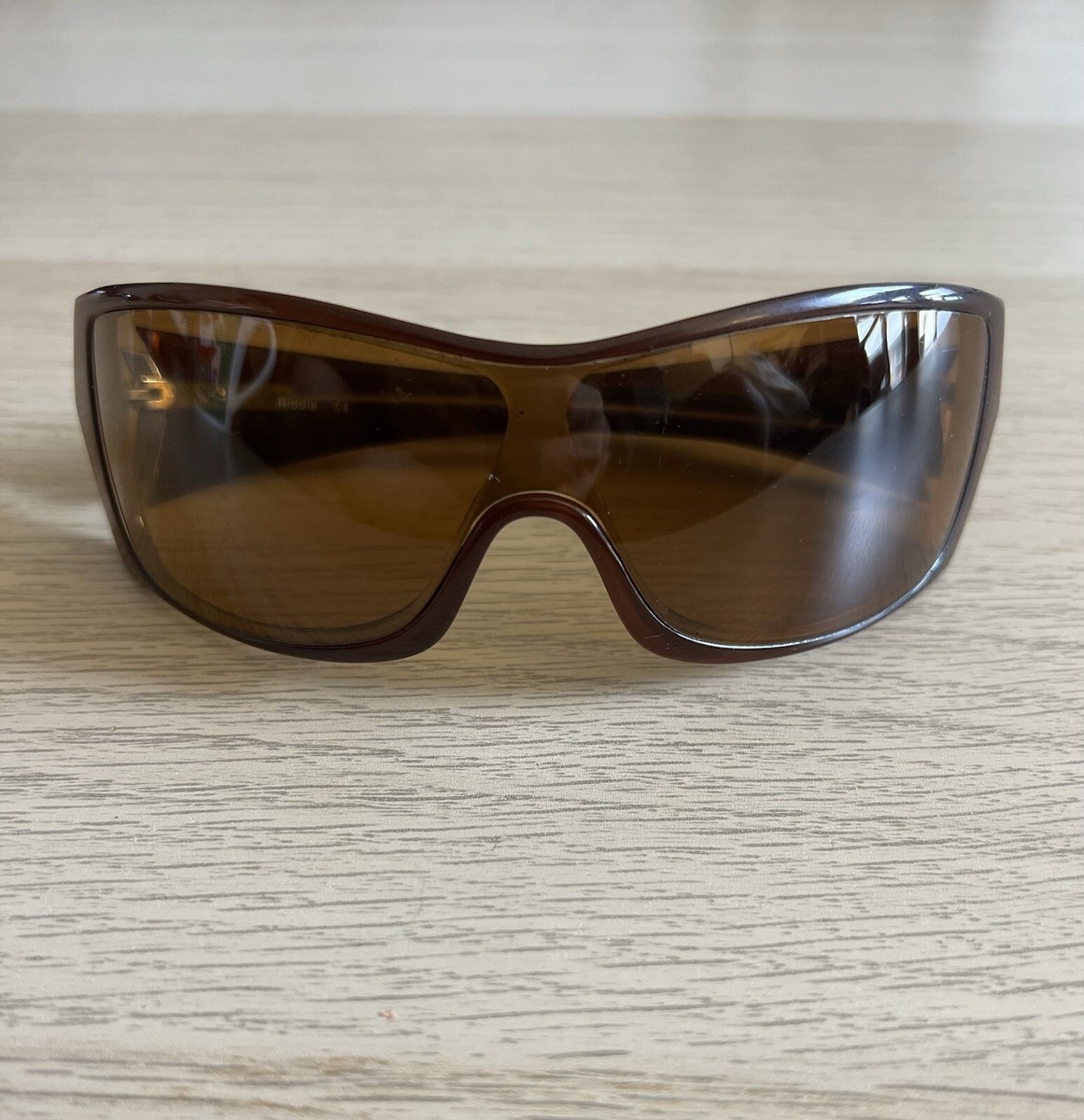 Oakley Riddle Sunglasses Brown/Bronze Frame Women's Vintage Y2K | eBay