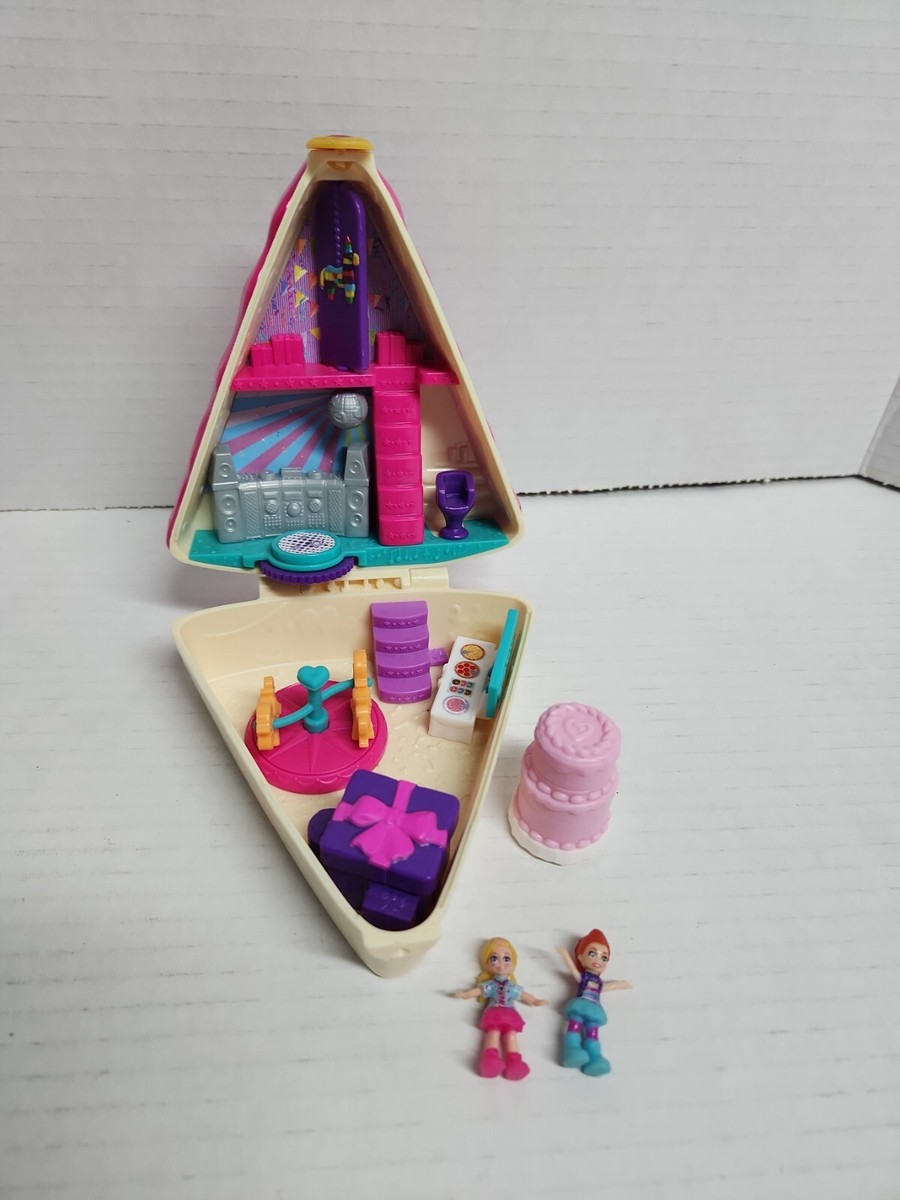 polly pocket バースデーサプライズケーキ リボン ピンク Amazon