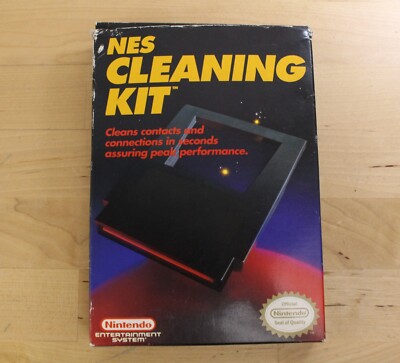 Nintendo NES OEM Cleaning Kit CIB 1989