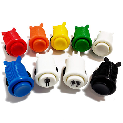 2pcs New 28MM Standard Arcade Push Button with Microswitch - Happ Style