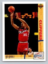 1991-92 Upper Deck Bo Kimble #114 Los Angeles Clippers