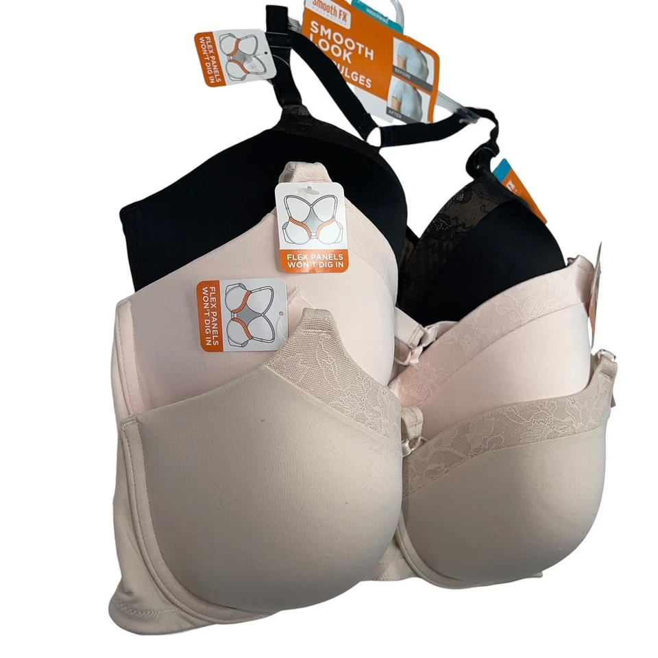 Sujetador Warner's Cierre Frontal Espalda Corredora Con Aros Floral Encaje Elevación Suave FX RF2811 Foto 4 de 4