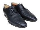 Santoni Italy Black Leather Plain Toe Oxford Dress Shoe Men’s SZ 10.5D — photo 1