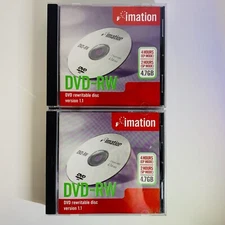 Imation DVD+RW Disc 4.7GB 4 Hours Rewritable Disc Set Of 6