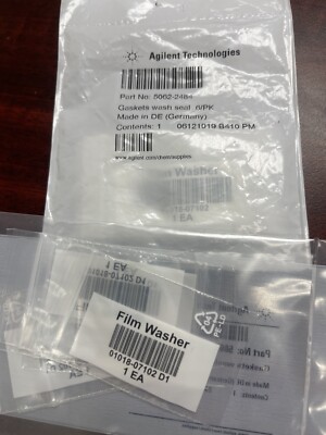 NEW Agilent 5062-2484, Gaskets wash seal  6/PK