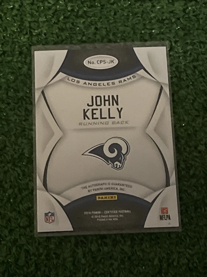 Josh Kelly 2018 Certified Potential #CPS -JK Auto Red #26/75 Los Angeles Rams - Image 2 of 2