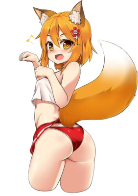 The Helpful Fox Senko-san Waifu Weatherproof Anime Sticker 6'' Car Decal