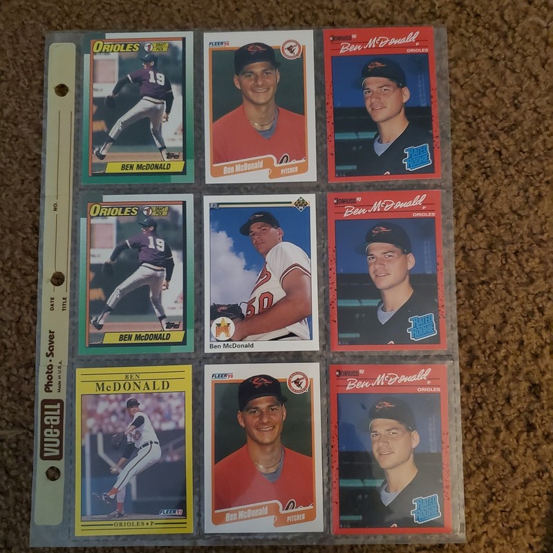 ben mcdonald Card Lot 15 Cards