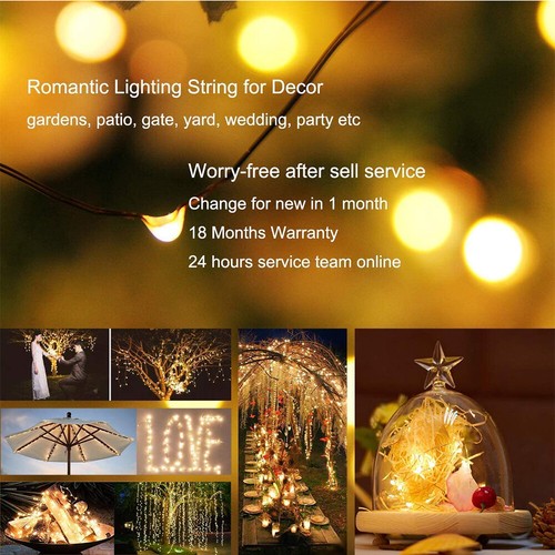 100-400 LED Solar Power String Fairy Lights Garden Outdoor Party Christmas Lamp - Picture 3 of 12