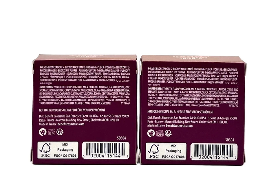 Benefit Hoola Matte Bronzing Powder Original Travel Mini 1.8 g / 0.06 oz Each x2 - Image 2 of 4